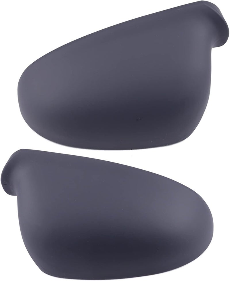 QASULER Matte Silver Rearview Mirror Covers for VW - Image 1