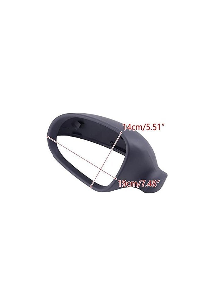 QASULER Matte Silver Rearview Mirror Covers for VW - Image 2
