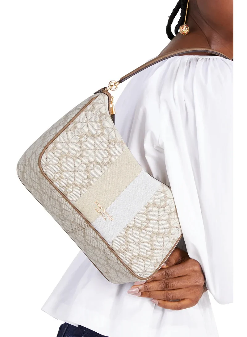 Kate Spade Spade Flower Jacquard Stripe Sam Small Convertible Shoulder Bag