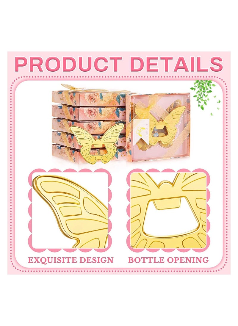 SYOSI - Butterfly Bottle Opener, 5 Pcs Wedding Favors Party Favors with Exquisite Packaging Box Wedding Gifts For Guests Wedding Baby Shower Souvenirs Party Supplies, Creative Wedding Gift - Image 1