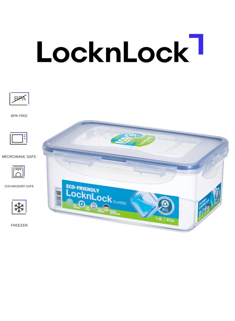 LOCK & LOCK LocknLock 1.4L Rectangular  Airtight Food Storage Container  - BPA-Free, Microwave, Freezer, and Dishwasher Safe - Image 1
