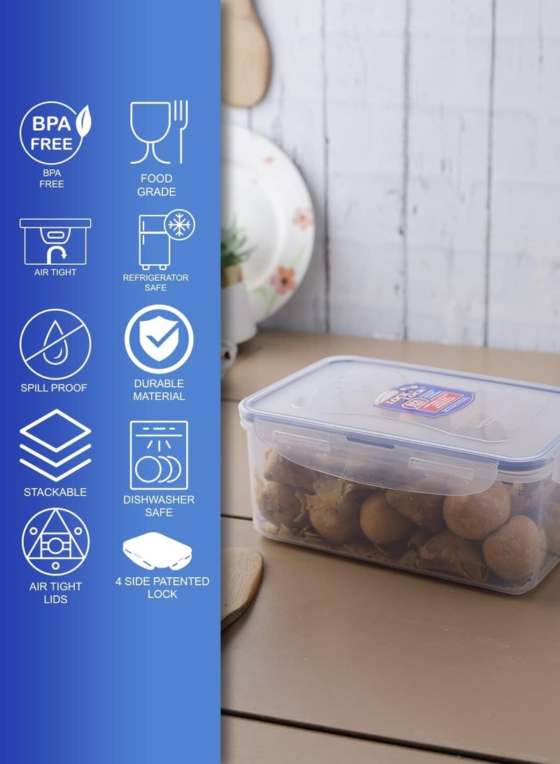 LOCK & LOCK LocknLock 1.4L Rectangular  Airtight Food Storage Container  - BPA-Free, Microwave, Freezer, and Dishwasher Safe - Image 4