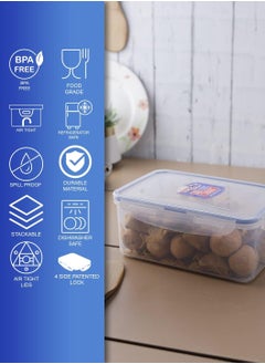 LOCK & LOCK LocknLock 1.4L Rectangular  Airtight Food Storage Container  - BPA-Free, Microwave, Freezer, and Dishwasher Safe  - Image 5