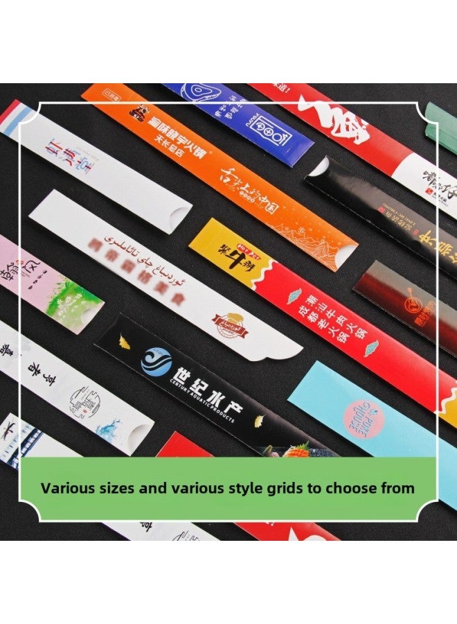 Direct Paper Chopsticks Bag To Develop Hotel Catering Hot Pot Chopsticks Set Special Logo Spot Printing-Color:3x20 Coated 1,000 Pieces - Image 3