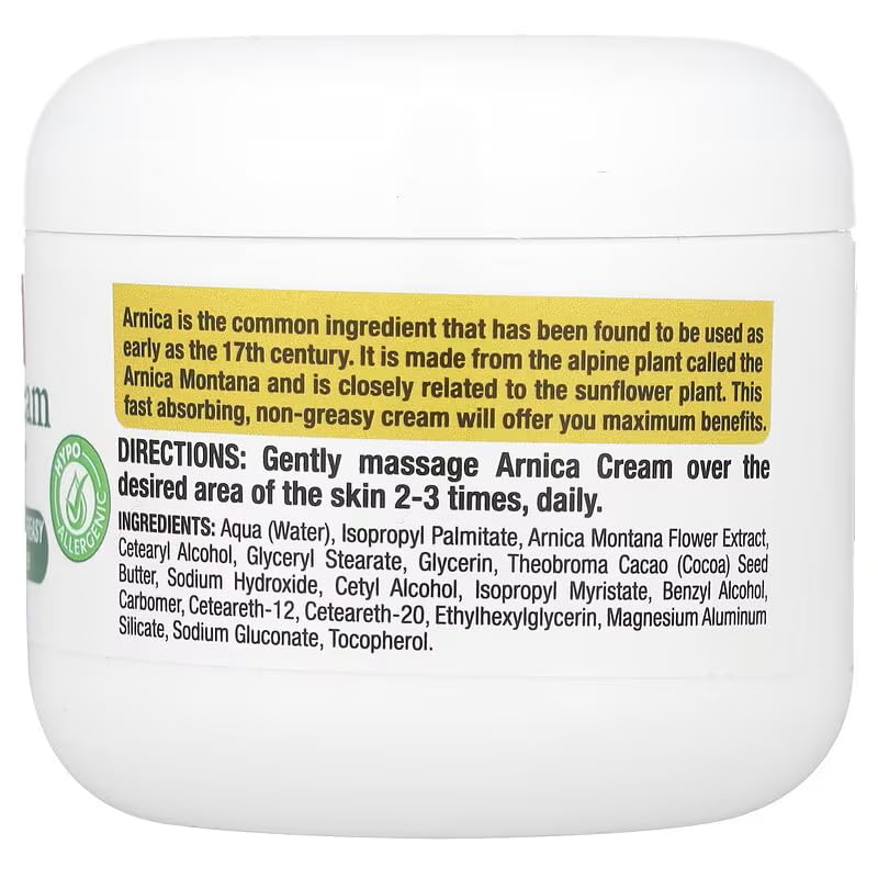 Real Relief Arnica Cream, Natural, Soothing, Non-Greasy and Unscented for Muscle Soreness and Massage, 8 oz (Pack of 1) - Image 5