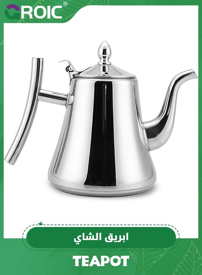 GROIC Coffee Kettle,Tea Kettle for Stovetop,Coffee Kettle with Flow Control, Food Grade Stainless Steel Water Kettle, Tea Pot for Home & Kitchen,Tea Kettle 1.5L - Image 1