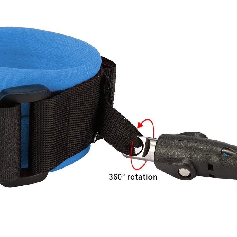 Onwon Anti Lost Safety Wrist Link Child Safety Harness Strap Rope Leash Walking Hand Belt Band Wristband(1.5m Blue) - Image 1