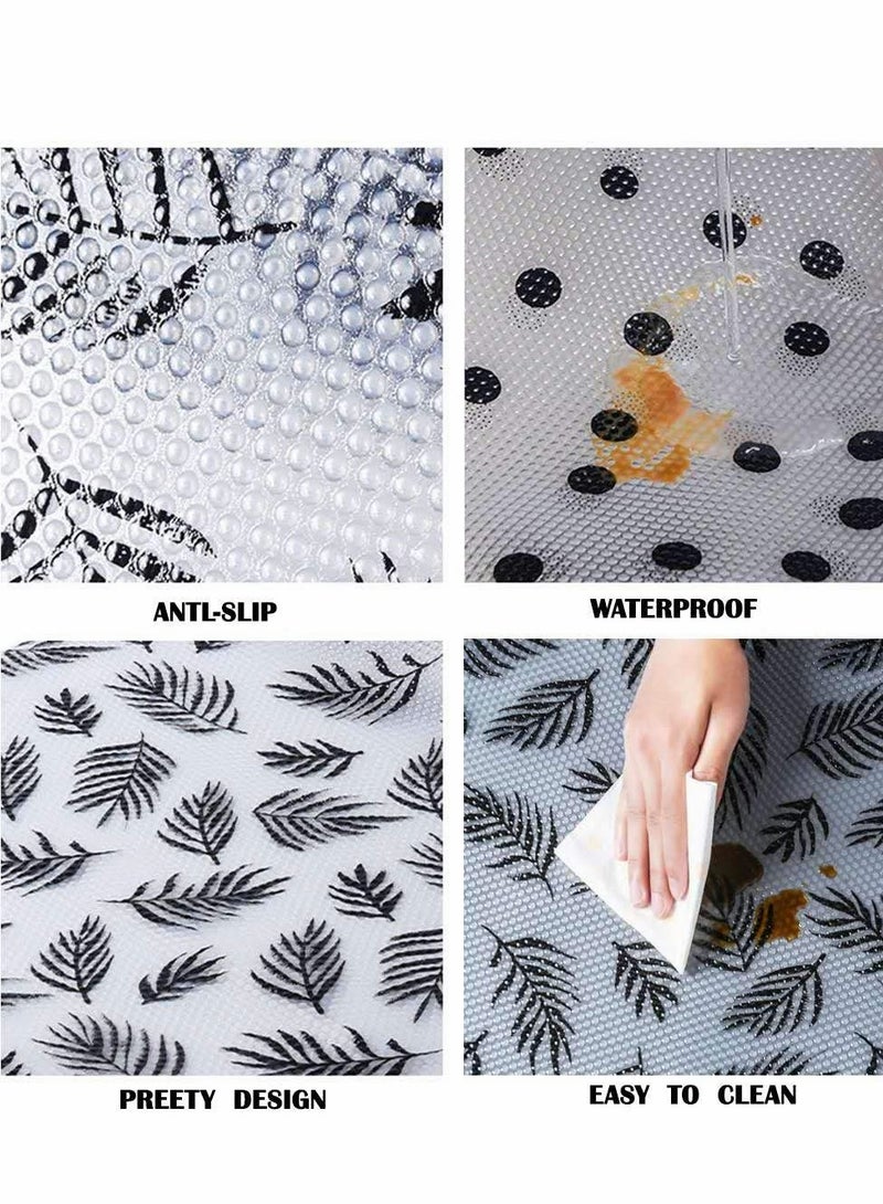 KASTWAVE بطانة رفوف درج للمطبخ، غير لاصقة Waterproof شفافة للثلاجة وخزانة الأدراج ورفوف المخزن (ورقة / 17.7" x 47.2") - Image 4