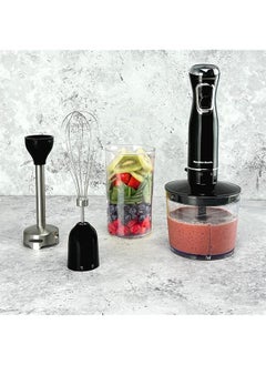 Hamilton Beach 4 In 1 Hand Blender Set Versatile Functionality Turbo Boost Durable Ergonomic Design 4 Attachments Multi Functional Hb5023 Gs Black  - Image 3