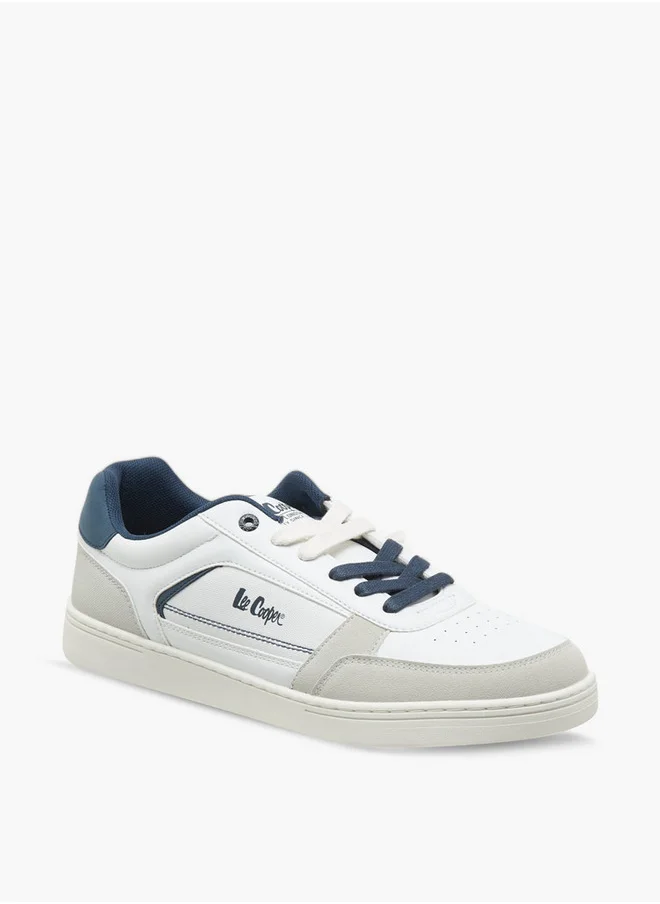 لي كوبر Men's Solid Lace-Up Sneakers