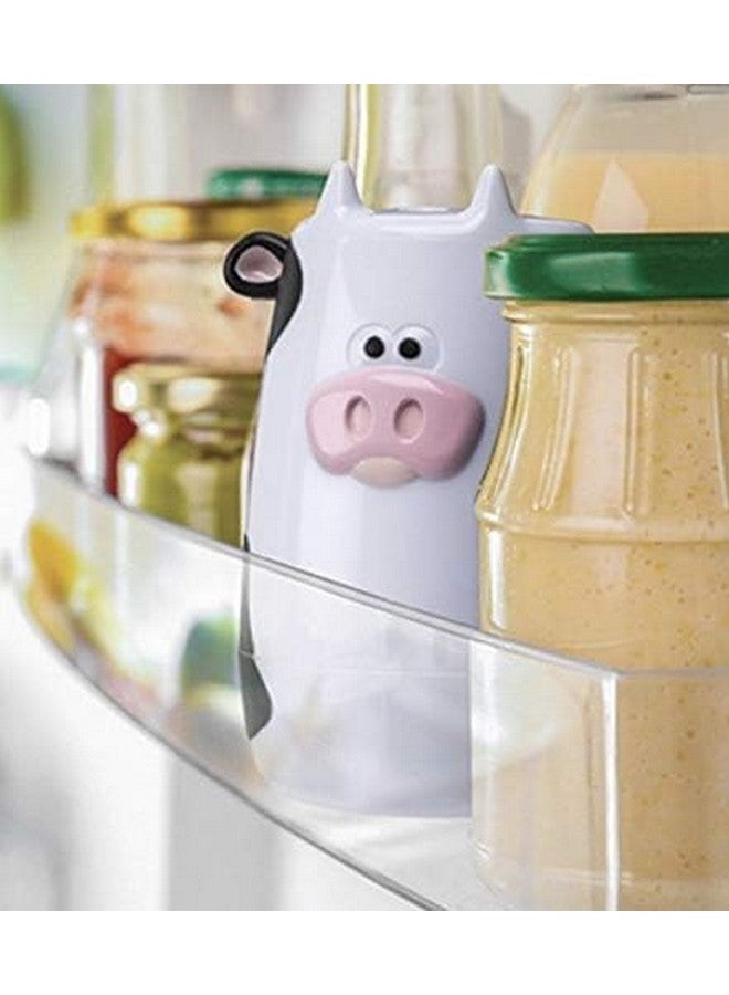 joie Joie Moo Moo Fresh Fridge Deodorizer, Reusable Baking Soda Holder, Compact Odor Absorber and Smell Eliminator for Refrigerator or Freezer, Cute Kitchen Gadget, BPA-Free, Cow  - Image 2