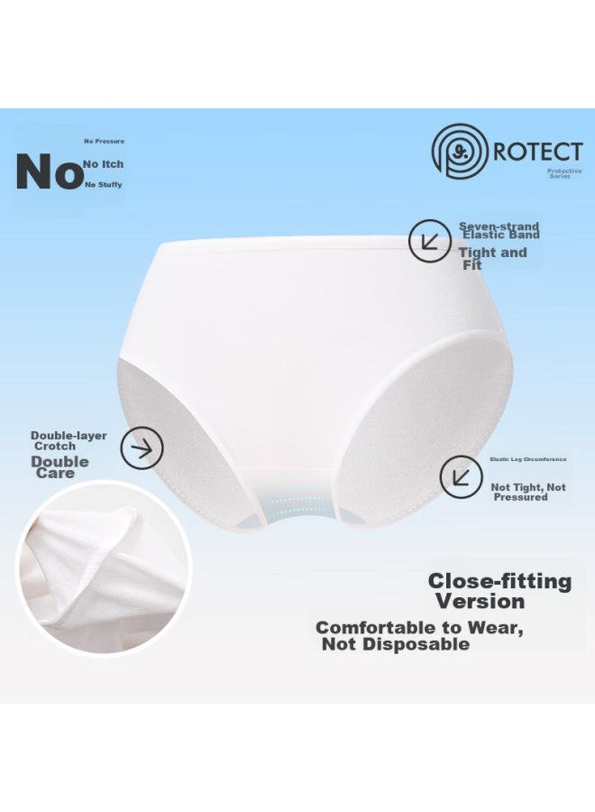 Long time companion Jiushi Ban Children's Disposable Underwear, Girls' Daily Disposable, Eo Sterilized, Cotton-like Feel, 7-pack, Menstrual Period Travel Triangle Panties, 405055  - Image 4