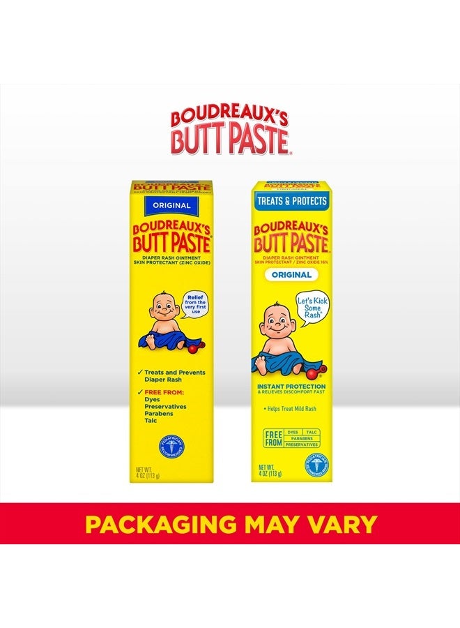 Boudreaux's Butt Paste مرهم الطفح الجلدي الأصلي للحفاضات، 4 أونصات - Image 2