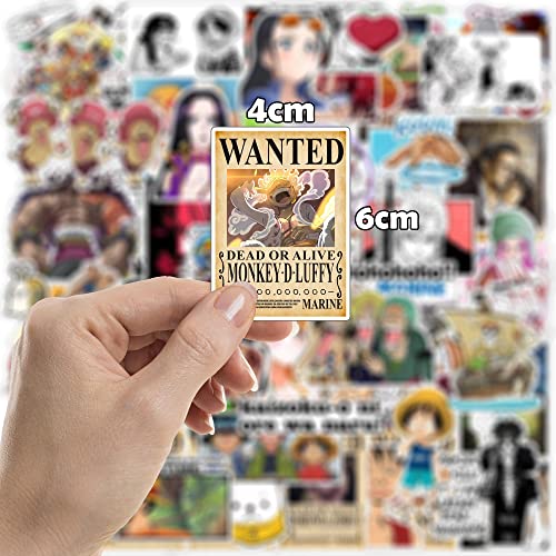Thepaper9store Vinyl Pack of 85+ One Piece Stickers for Laptop, Phone Case, Guitar, Bike, Pc, Scrapbook etc. Waterproof Glossy Laminated Residue Free Anime Stickers, self-adhesive, 6 cm - Image 5