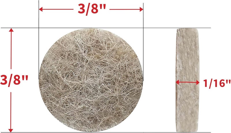 Soft Touch SoftTouch 3/8" Round Self-Stick Felt Pads - 84 Pack for Surface Protection and Silent Gliding - Image 3