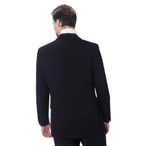 P&L Men's Modern Fit Two-Button Blazer Suit Separate Jacket Navy,52 Regular - Image 3