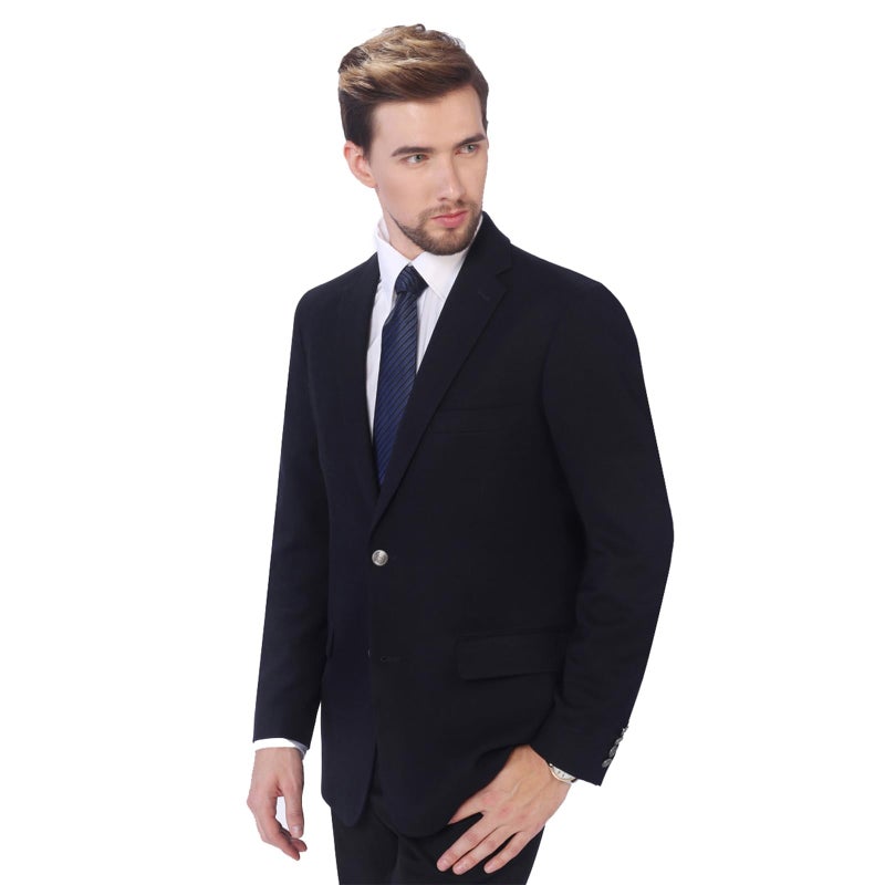 P&L Men's Modern Fit Two-Button Blazer Suit Separate Jacket Navy,52 Regular - Image 2