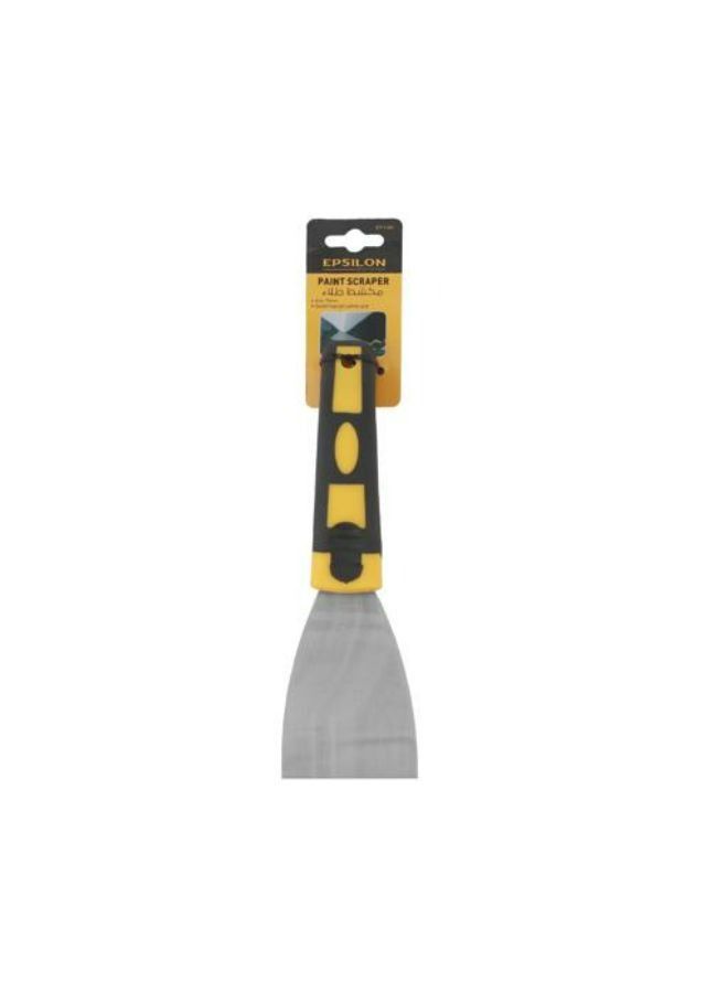 إبسلون مكشطة دهان ابسيلون 70 ملم- ET1164 | مكشطة معدنية عالية الجودة مع قبضة وسادة مزدوجة الحقن ، مريحة للاستخدام | أسود وأصفر - Image 1