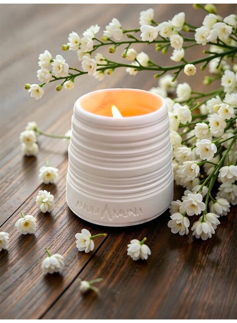 ANUM BY MUNA Fresh Arabian Jasmine Concrete Candle (200g) - ANUM BY MUNA - Image 1