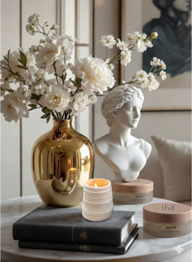 ANUM BY MUNA Fresh Arabian Jasmine Concrete Candle (200g) - ANUM BY MUNA - Image 5