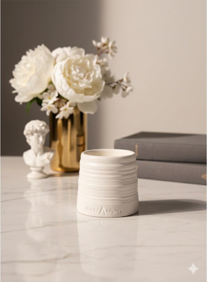 ANUM BY MUNA Fresh Arabian Jasmine Concrete Candle (200g) - ANUM BY MUNA - Image 3