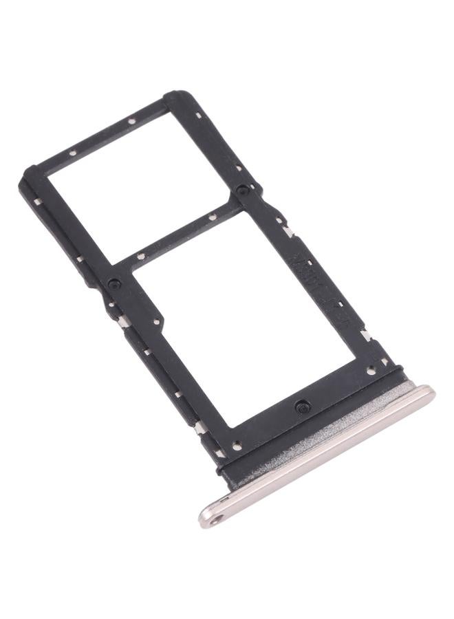 erorex SIM Card Tray + SIM Card Tray / Micro SD Card Tray for Honor Play 30 Plus(Gold) - Image 3