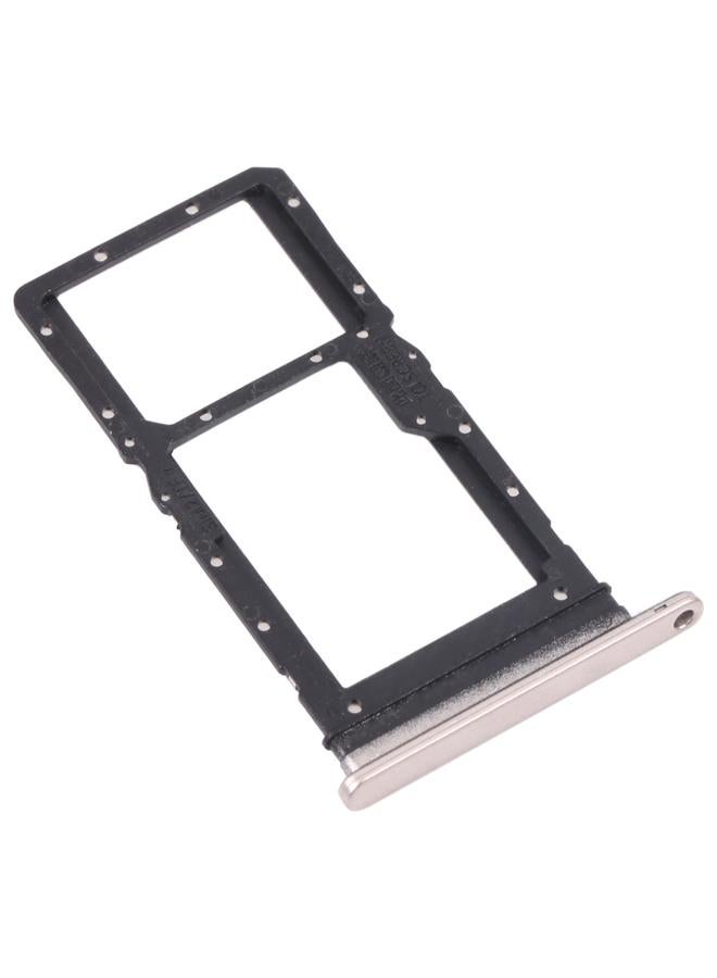 erorex SIM Card Tray + SIM Card Tray / Micro SD Card Tray for Honor Play 30 Plus(Gold) - Image 2