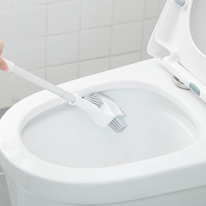 🚽 فرشاة مرحاض بمقبض غير قابل للانزلاق وقاعدة قابلة للفصل لتنظيف الحمام بفعالية - Image 5