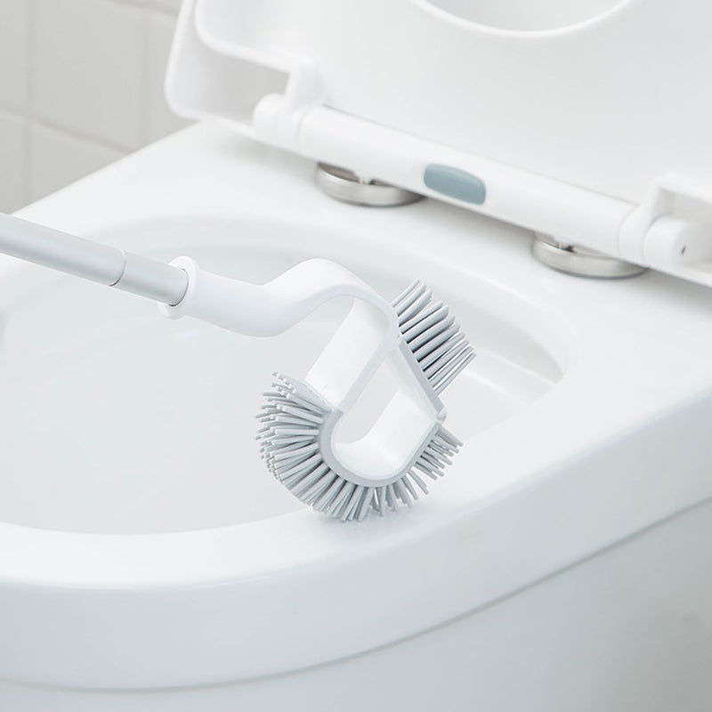 🚽 فرشاة مرحاض بمقبض غير قابل للانزلاق وقاعدة قابلة للفصل لتنظيف الحمام بفعالية - Image 1