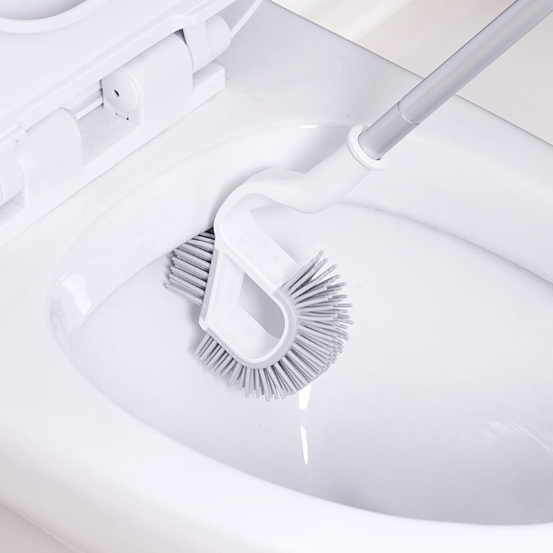 🚽 فرشاة مرحاض بمقبض غير قابل للانزلاق وقاعدة قابلة للفصل لتنظيف الحمام بفعالية - Image 4