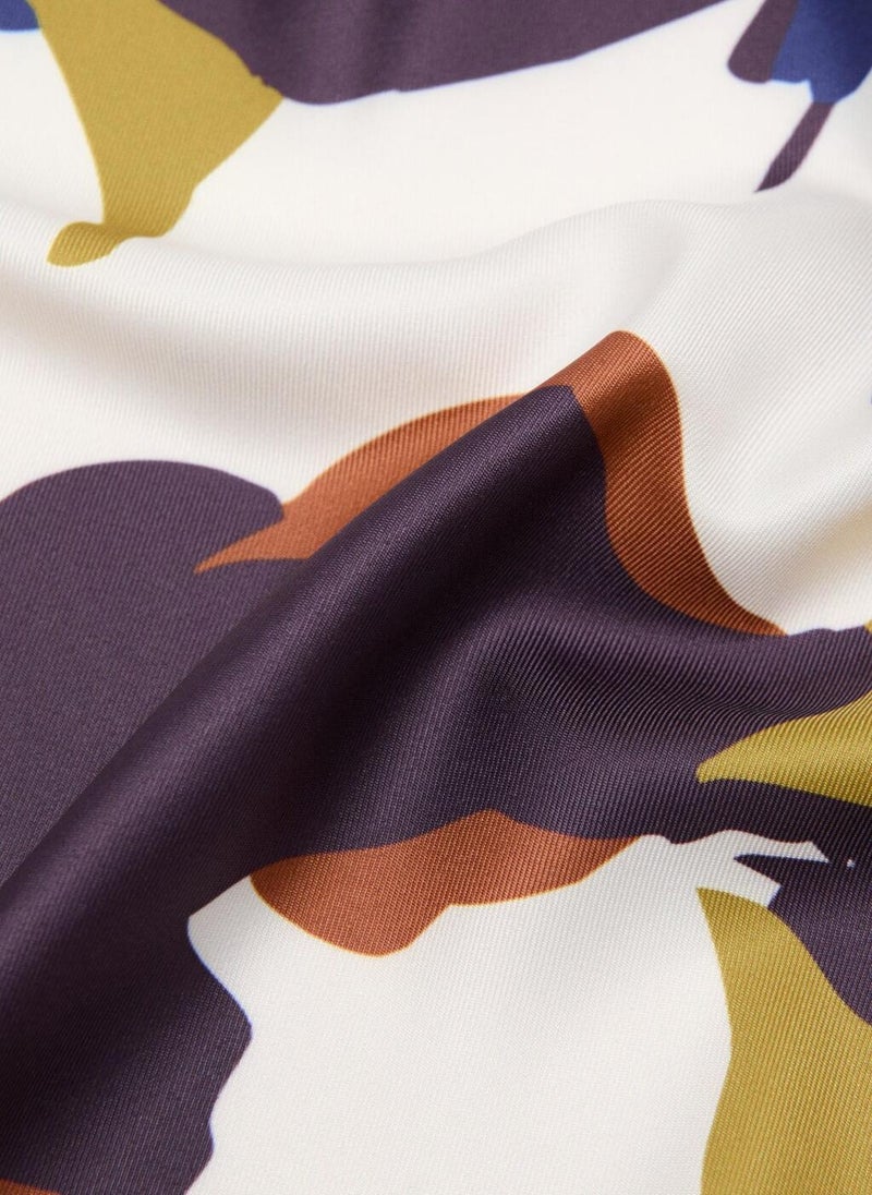 مانجو وشاح ساتان مزهر - Image 3