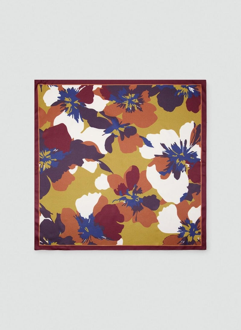 مانجو وشاح ساتان مزهر - Image 1