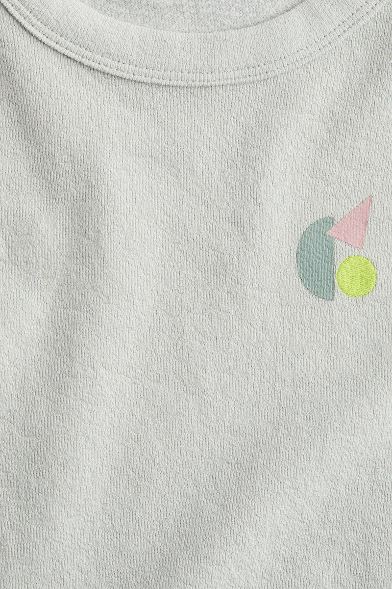 اتش اند ام تي-شيرت من نسيج تيري القطني