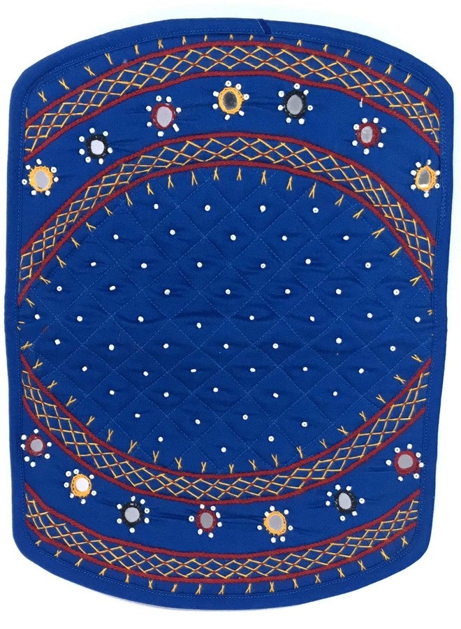 srishopify handicrafts Srishopify Handicrafted Eco Friendly Women's Wallet Floral Embroidery Ethnic Card Holder Pouch Bifold Wallets Purse Gift For Girls Women Special Unique Perfect Gifts 7 Inch Medium Blue Clutch - Image 4