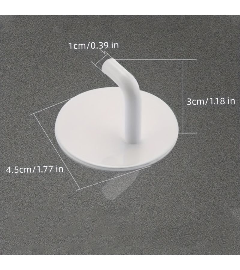 Silvery Self Adhesive Hooks for Bathroom Kitchen Towel Wall Mounted Clothes Storage - Image 2