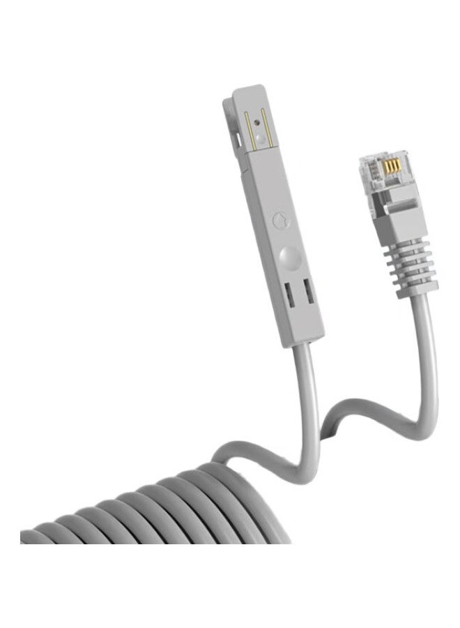 Sk-Link Telephone Patch Cable, 2-Core Rj45 To Rj11, Category 3, 1 Pair, Voice Patch Cable, Oxygen-Free Copper, Finished Patch Cord, Network Cable To Telephone Landline, 2 Meters - Image 1