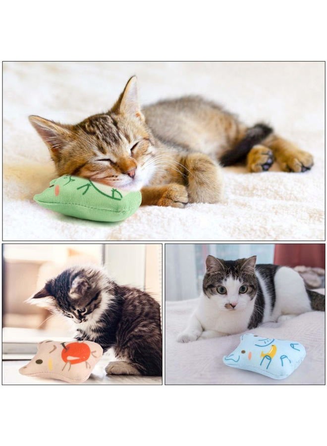Dorakitten Catnip Toys for Indoor Cats - 5PCS Plush Cat Chew Toys Teething Interactive Catnip Filled Kitten Toy Soft Pet Toy - Image 2
