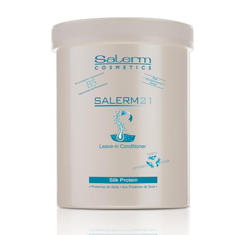 SALERM - Instant Hair Conditioner 21 Silk Protein - 1000 ml - Leave-In or Rinse-Out Conditioner - with Silk Proteins - Heat Protector and Hydrating - Image 1