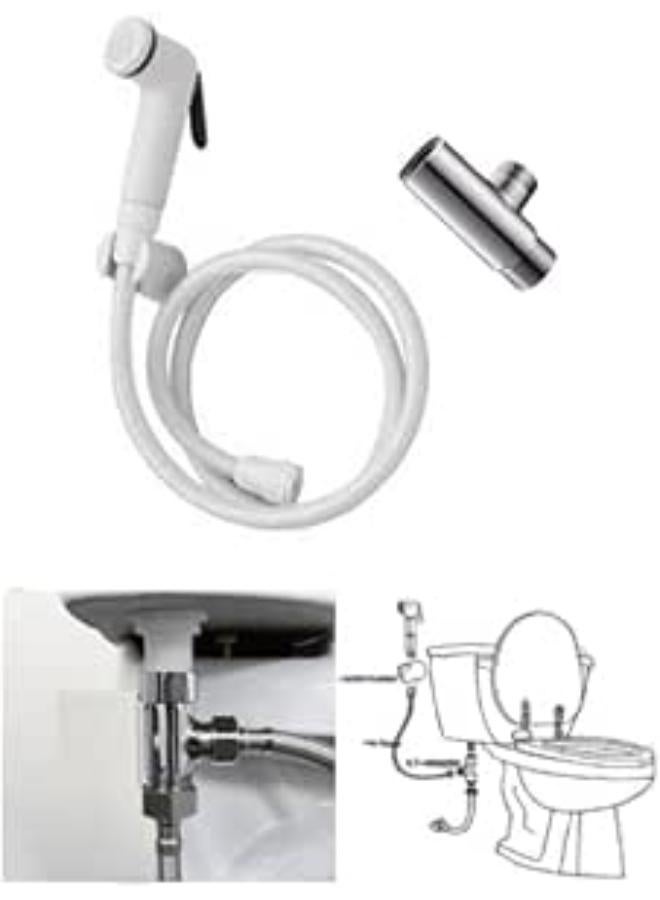 Complete bathroom bidet with a connector for installation from the corner valve or under the base. - Image 1