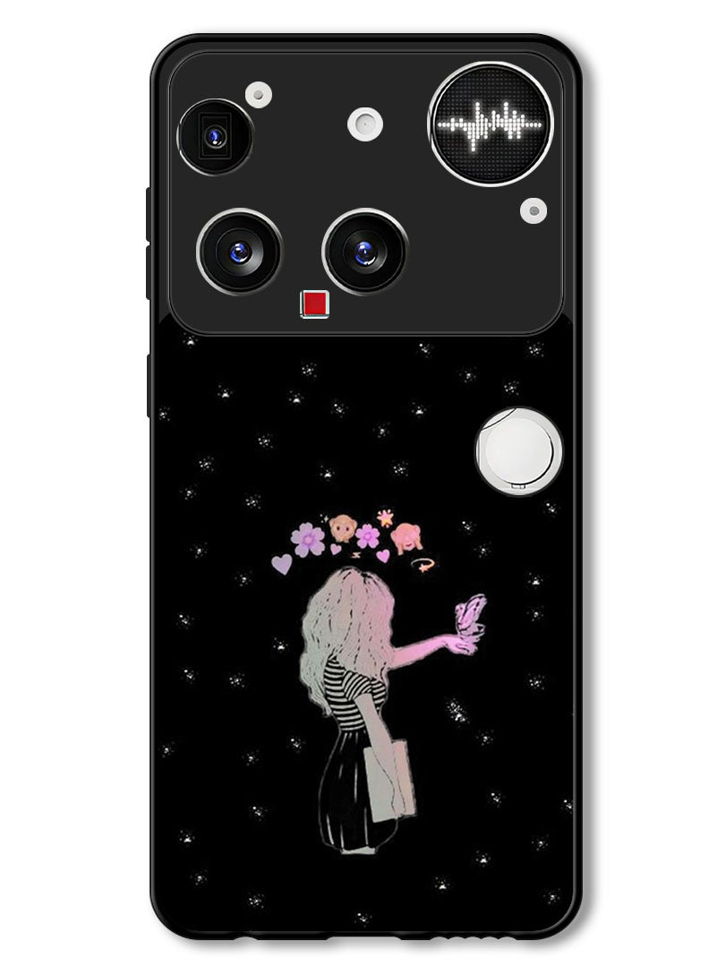 Theodor Case Compatible with Nothing Phone (3) 6.67 Inch Protection Shockproof Bumper Cover Girl Butter - Image 1