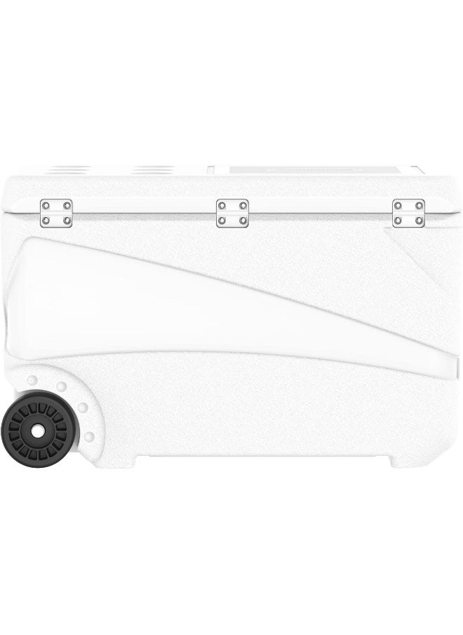 Cosmoplast 84L Keepcold Deluxe Icebox With Wheels, White