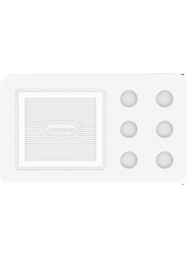 Cosmoplast 84L Keepcold Deluxe Icebox With Wheels, White