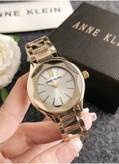 ANNE KLEIN ANNE KLEIN Women's Classic Fashion Quartz Watch Gold Stainless Steel Strap Gift 35mm 