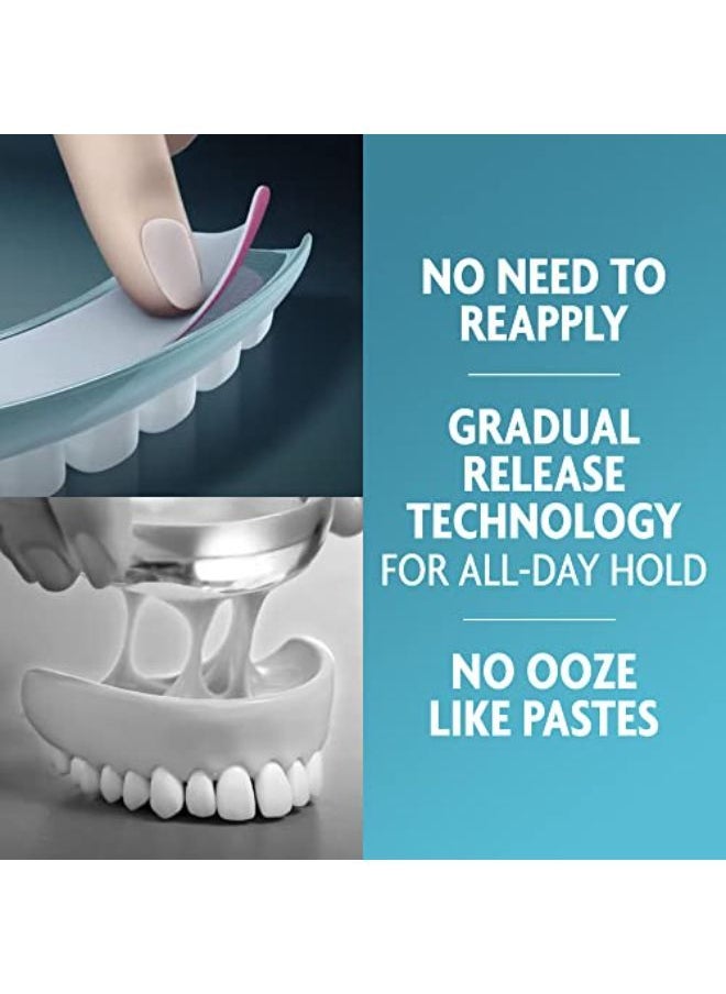 Sea-Bond - Secure Denture Adhesive Seals, Fresh Mint Uppers, Zinc Free, All Day Hold, Mess Free, 30 Count - Image 1