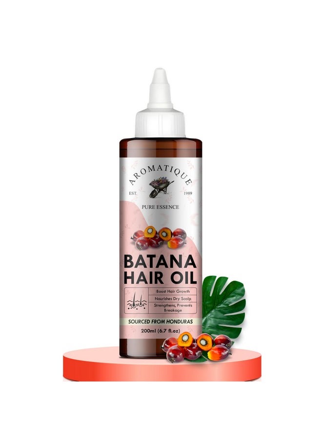 AROMATIQUE Batana Oil Enriched With Rosemary, Argan, Onion, Castor Oil & More - Batana Oil For Hair Growth - Nourishes Hair & Adds Shine - Batana Oil (200 Ml)  - Image 1