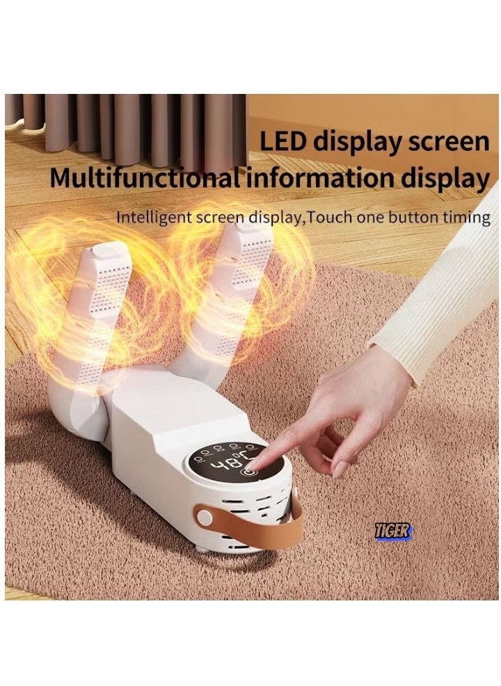 TIGER Shoe Dryer & Boot Dryer – Portable Smart Multi-Functional Folding Shoe Dryer with Temperature Control, Timing, UV Disinfection, & Deodorizing – Ideal for Shoes, Boots, & Socks  - Image 2