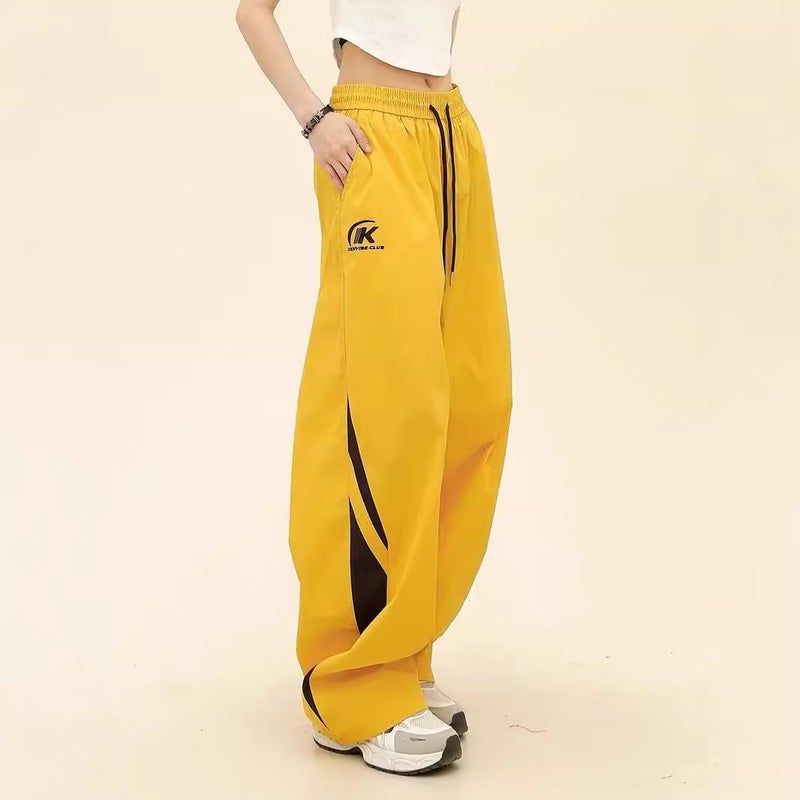 American Style Retro Striped Casual Dropping Paratrooper Pants Men'S And Women'S Loose Wide Leg Dancing Sports Quick-Dry Thin Overalls - Image 2