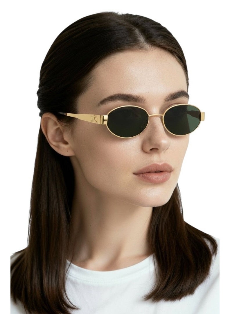 سيلين نظارات شمسية سيلين أوفال تريومف معدنية/ذهبية CL40235U 30N - Image 5