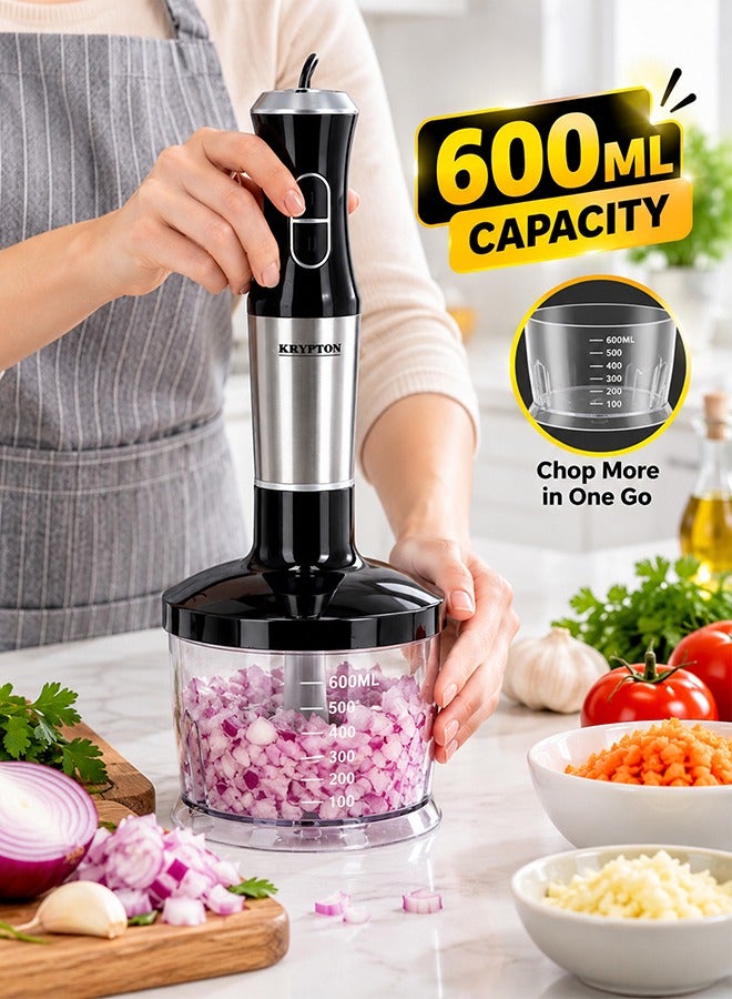 كريبتون خلاط يدوي 4 في 1 بسرعتين KNHB6079N أبيض / أسود / صافي - Image 5