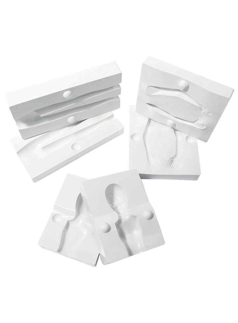 Cake Decor 4 Set Fondant 3D People Shaped Cake Figure Mold Family Set Human Body Decorating Mould for Men Women Children Set of 24 Pieces - Image 4